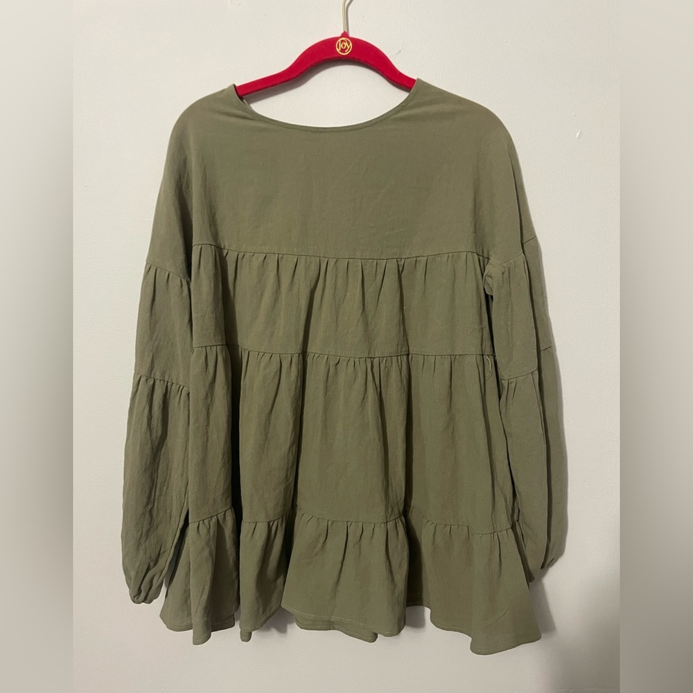 Juniors Unbranded Green Loose Fit Small Blouse Tote2